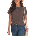 Kevamolly Basic T Shirts For Women Upf 50+ Short Sleeve Casual Summer Tops Trendy Solid Loose Fit Crew Neck Tees Tshirt