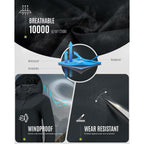 33,000Ft Women'S Waterproof Long Rain Coats With Mesh-Lind Breathable Rain Jacket With Hood Trench Coats Windbreaker