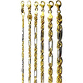 14K Two Tone Gold SOLID Milano Figaro Rope Necklace Bracelet Chain 3-7mm 7"-30" | MADE IN ITALY