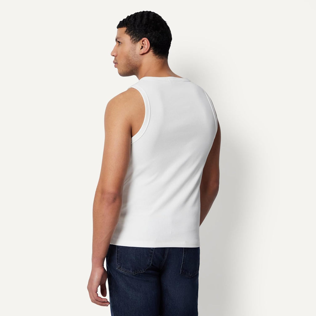 Amazon Essentials Men'S Slim-Fit Ribbed Tank Top, Pack Of 2
