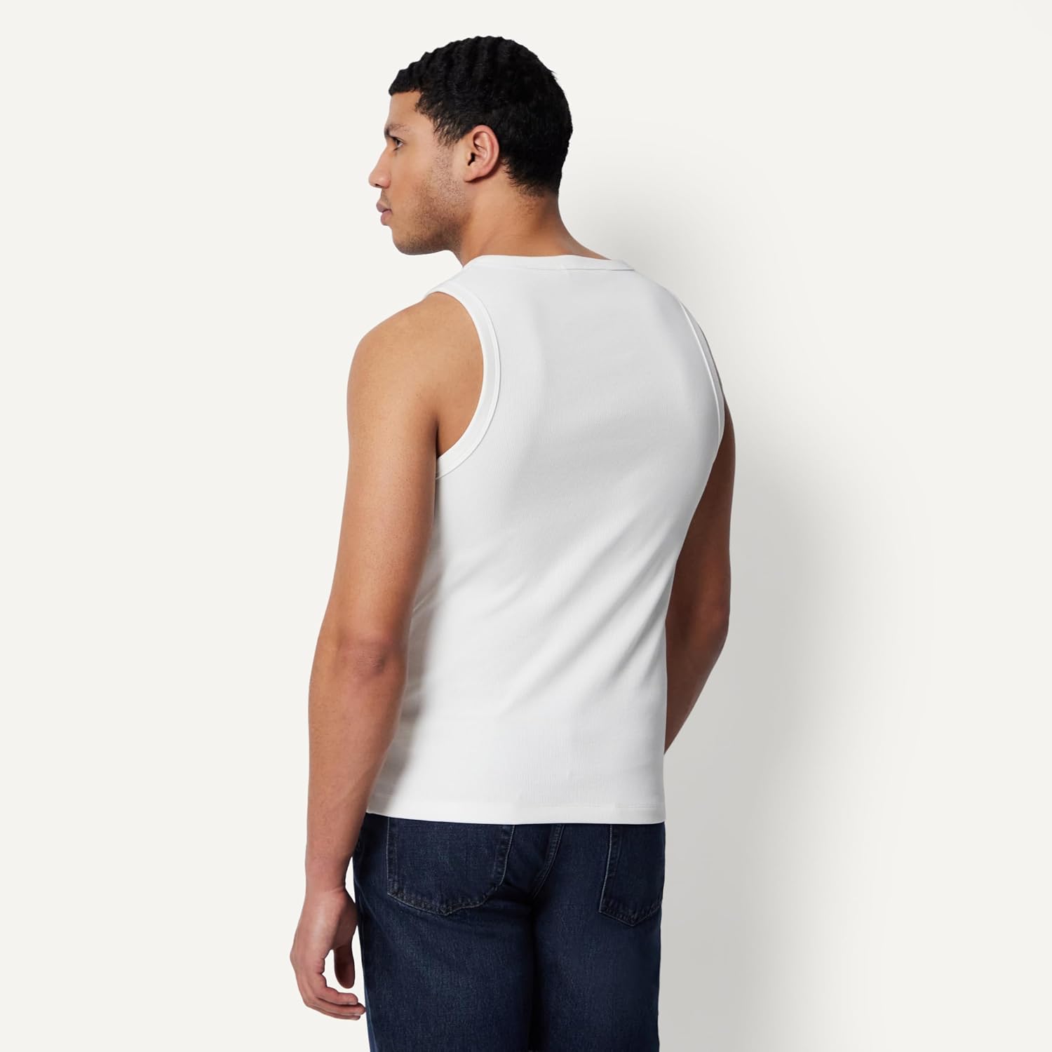 Amazon Essentials Men'S Slim-Fit Ribbed Tank Top, Pack Of 2