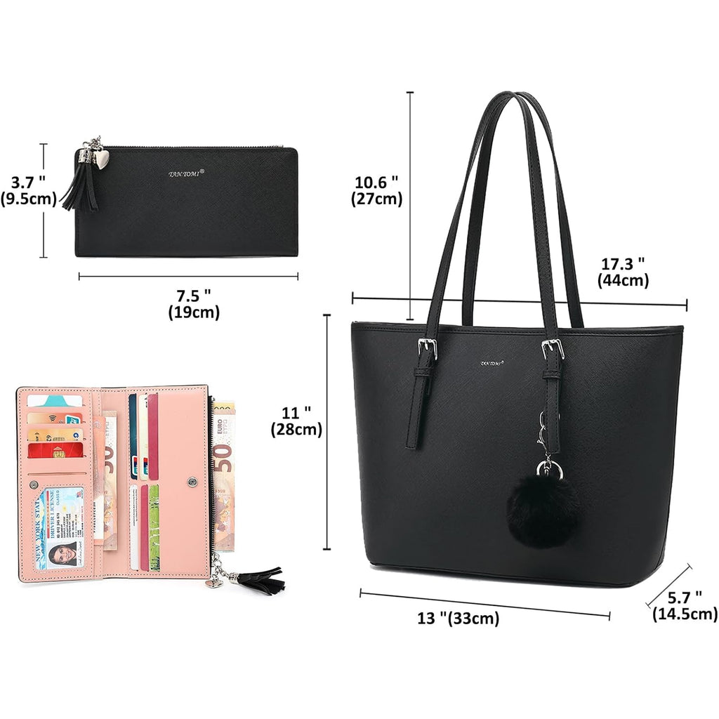 Tantomi Tote Bags For Women, Handbags And Womens Purses Shoulder Purse Set For Travel Work
