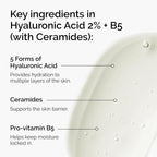 The Ordinary Hyaluronic Acid 2% + B5 (With Ceramides), Multi-Depth Hydration Serum For Plumper, Smoother Skin