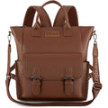Montana West Wrangler Womens Convertible Backpack Purse Anti-Theft Brown Backpack With Adjustable Crossbody Shoulder Strap For Work Travel Wg175-9110Br