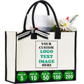 Pack Of 5 | 10 | 50 | 100 | 200 Tote Bags With Custom Logo,Custom Tote Bag In Bulk, Text Or Image, Bulk Logo Tote Bags, Bags For Business, Personalized Bags With Picture