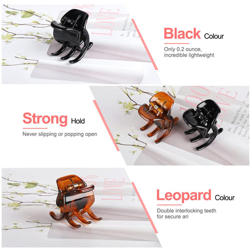 6 Pieces Hair Claw Clips, Morhom 1.3 Inch Jaw Clips For Thick Or Medium Hair