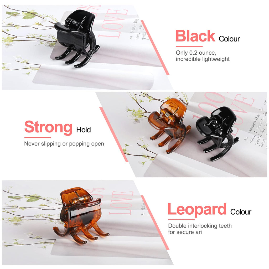6 Pieces Hair Claw Clips, Morhom 1.3 Inch Jaw Clips For Thick Or Medium Hair