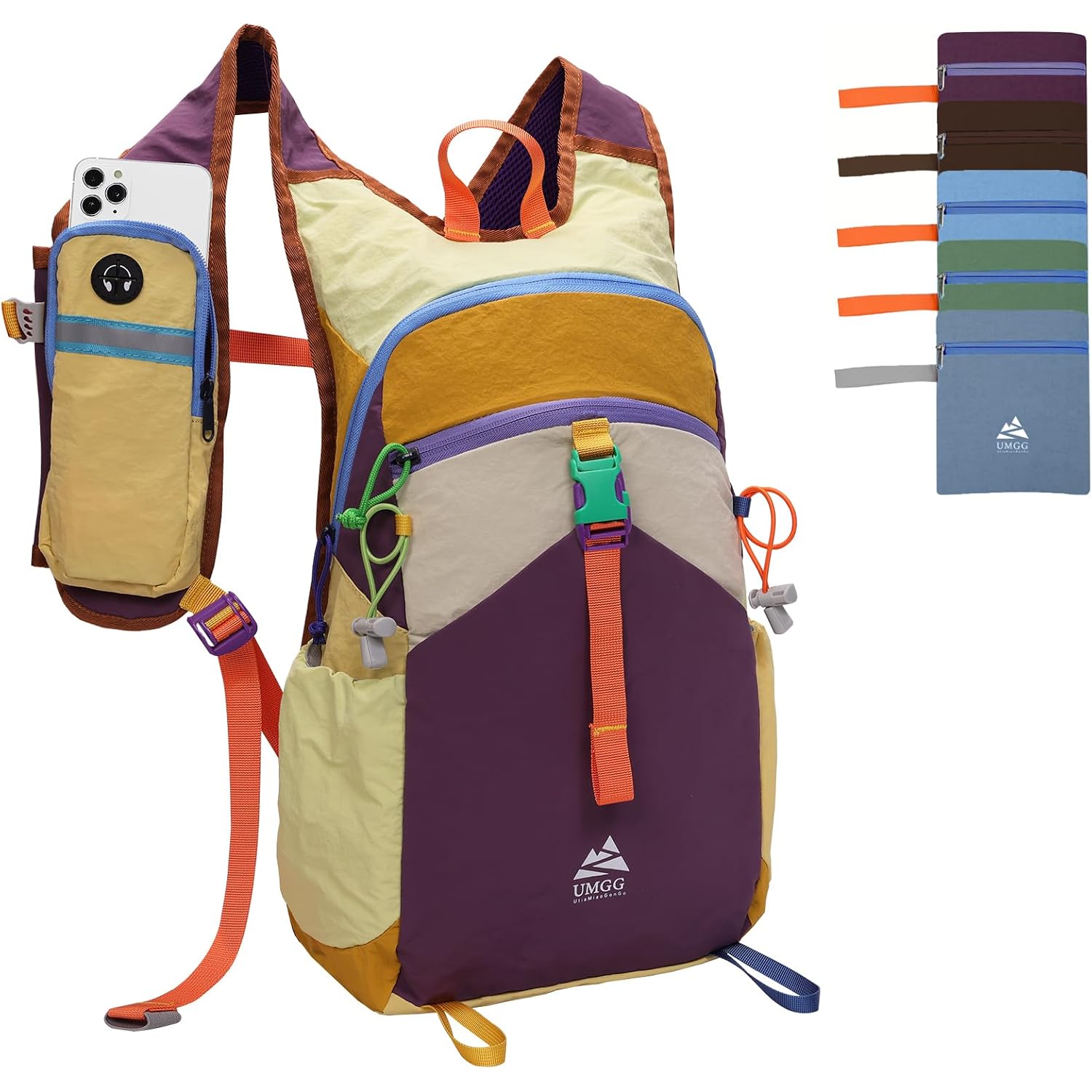 15L Small Hiking Backpack Travel Daypack Colorful Lightweight Packable Foldable Casual Backpack For Women Men