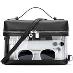 Kkxiu Clear Crossbody Bags For Women Stadium Approved Vegan Leather Transparent Purses For Concerts Sports