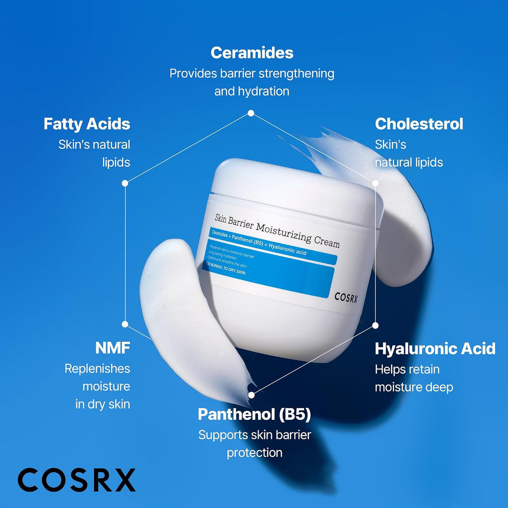 Cosrx Skin Barrier Moisturizing Body Cream | 100-Hour Hydration For Dry To Extremely Dry Skin, With Ceramide & Hyaluronic Acid | Unscented, Non-Greasy | 15.2 Fl Oz, Korean Skin Care