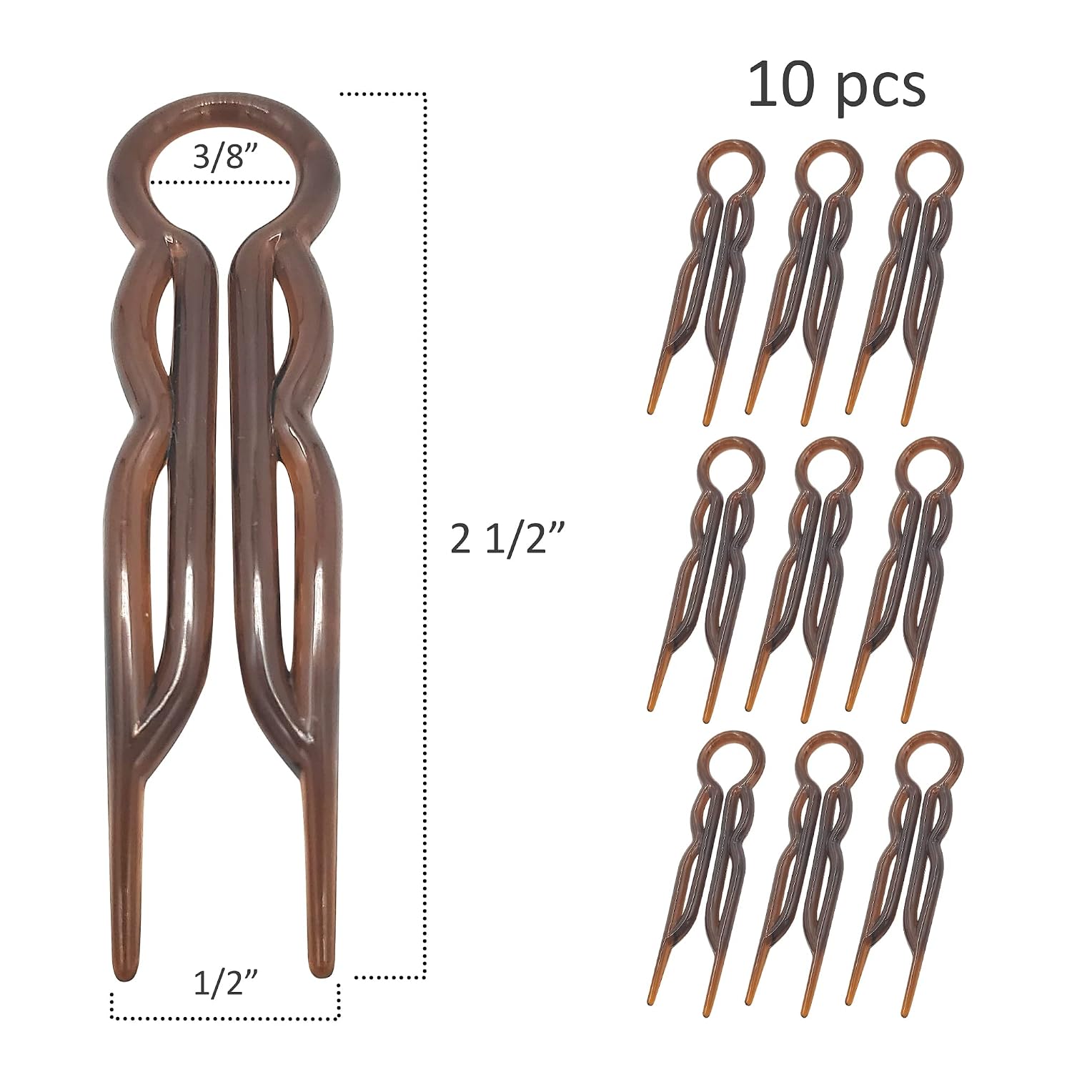 Magic-Grip Hair Pins Set Of 10 By Good Hair Days Color: Shell