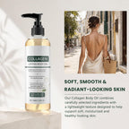 Collagen Oil, Collagen Lifting Body Oil For Firming & Hydration, Lightweight Non-Greasy Moisturizer For Smooth, Soft-Looking Skin, Daily Body Care For Women & Men, 3.38 Fl Oz