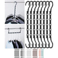 Mr. Pen- Space Saving Hangers, 8 Pcs, 360° Rotating Hooks | Magic Cascading Hanger Organizer With 5 Enclosed Slots, Closet Organizers And Storage For Clothes