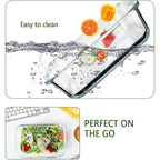 [8-Pack,30 oz]Glass Meal Prep Containers,Glass Food Storage Containers,Airtight lunch Containers with Lids, Microwave, Oven, Freezer and Dishwasher