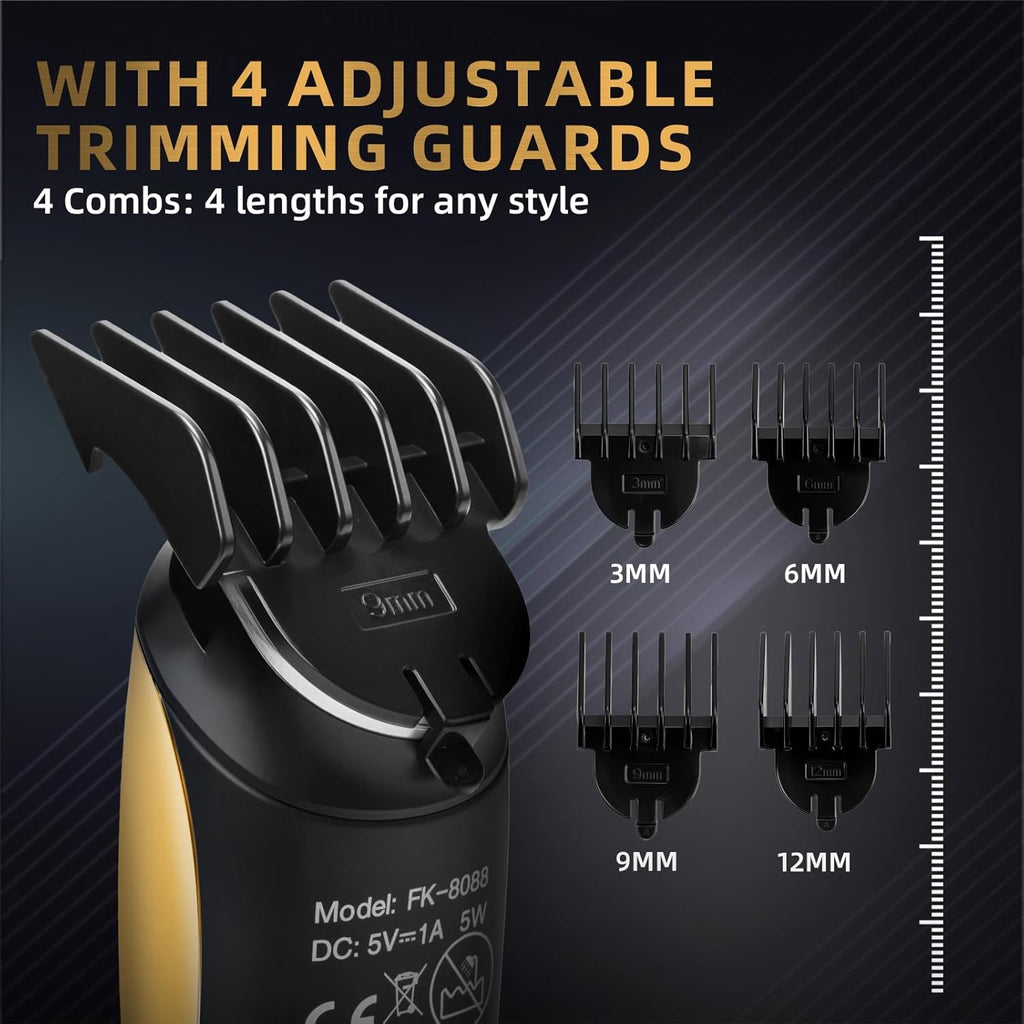 Beard Trimmer for Men, Rechargeable Men's Hair Trimmer for Mustache, Electric Razor & Body Grooming Kit for Beard, Face, Groin & Manscaping, Birthday Valentines Ideal Gift for Men