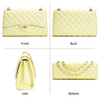 Quilted Crossbody Purse For Women Trendy Ladies Shoulder Bag With Chain Strap Pu Leather Cross Body Bags Satchel Handbag
