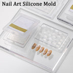 Nail Art Silicone Mold, Nail Decoration Silicone Mould, 3D Nail Art Carving Mold Templates for Precise Embossed Pattern, Nail Tools Nail Charms for Acrylic Nail DIY Craft (Rabbit)