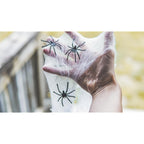 Happy Hippo Halloween Spider Web Decoration, 200 Sqare Feet & Plastic Spiders, Halloween Party Supplies, Spider Webs (Small, 200 Sq Feet) (8 Fake Spiders Included)