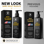 Root Activator Shampoo for Men: Made In USA - Hair Growth Shampoo for Hair Loss and Thinning Hair - Hair Loss RegrowthTreatments for Women Men (Refreshing Scent)