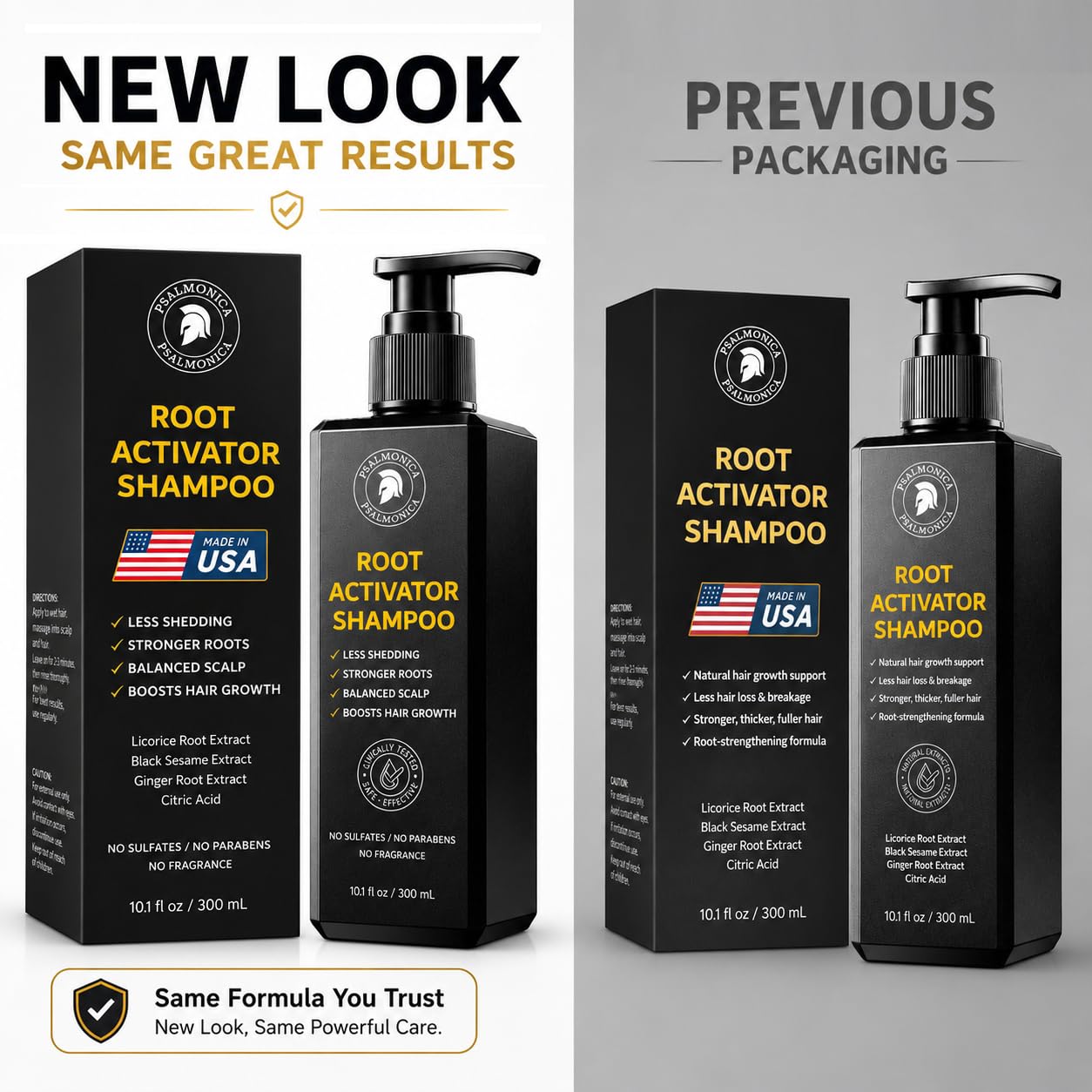 Root Activator Shampoo for Men: Made In USA - Hair Growth Shampoo for Hair Loss and Thinning Hair - Hair Loss RegrowthTreatments for Women Men (Refreshing Scent)