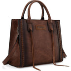 Wrangler Tote Bag for Women Western Cowhide Purse and Wallet Set