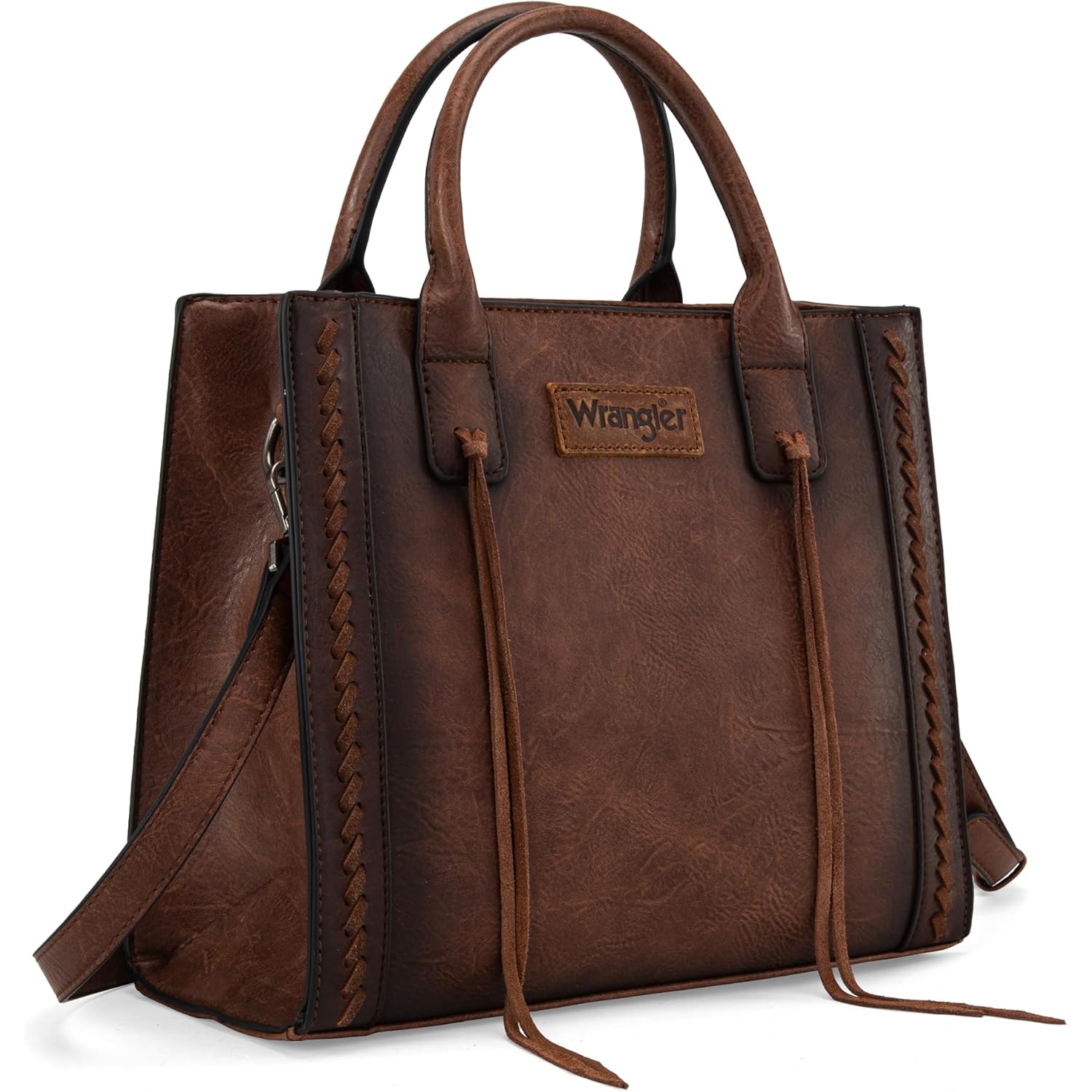 Wrangler Tote Bag for Women Western Cowhide Purse and Wallet Set