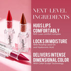 Depuplum Burgundy Lipstick Gradient Matte Lipsticks Lip Liner Combo Set for Women Waterproof Long Lasting Lip Stick Pencil Cream Lip Liner and Lipstick Combo for Mothers Day, E4
