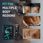 PRITECH Manscape Body Hair Trimmer - Waterproof Pubic Hair Ball Trimmer, Ceramic Blade Shavers Electric Razors for Men with USB-C Charging, Wet/Dry Use, Nick-Free Mens Grooming Kits, Gifts for Men