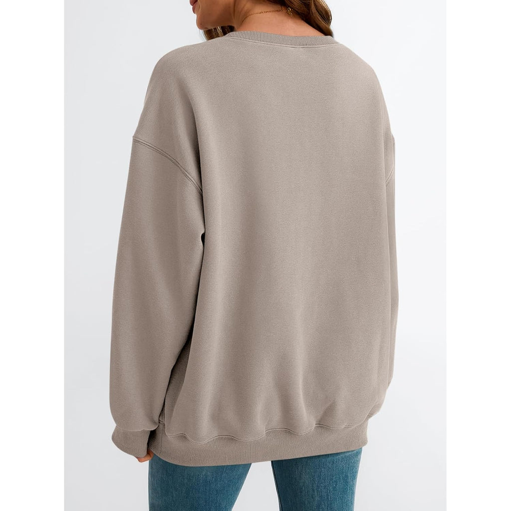 Womens Sweatshirts Oversized Crewneck Y2K Fleece Hoodies Fall Fashion 2026 Teen Girls Cute Winter Clothes Sweater