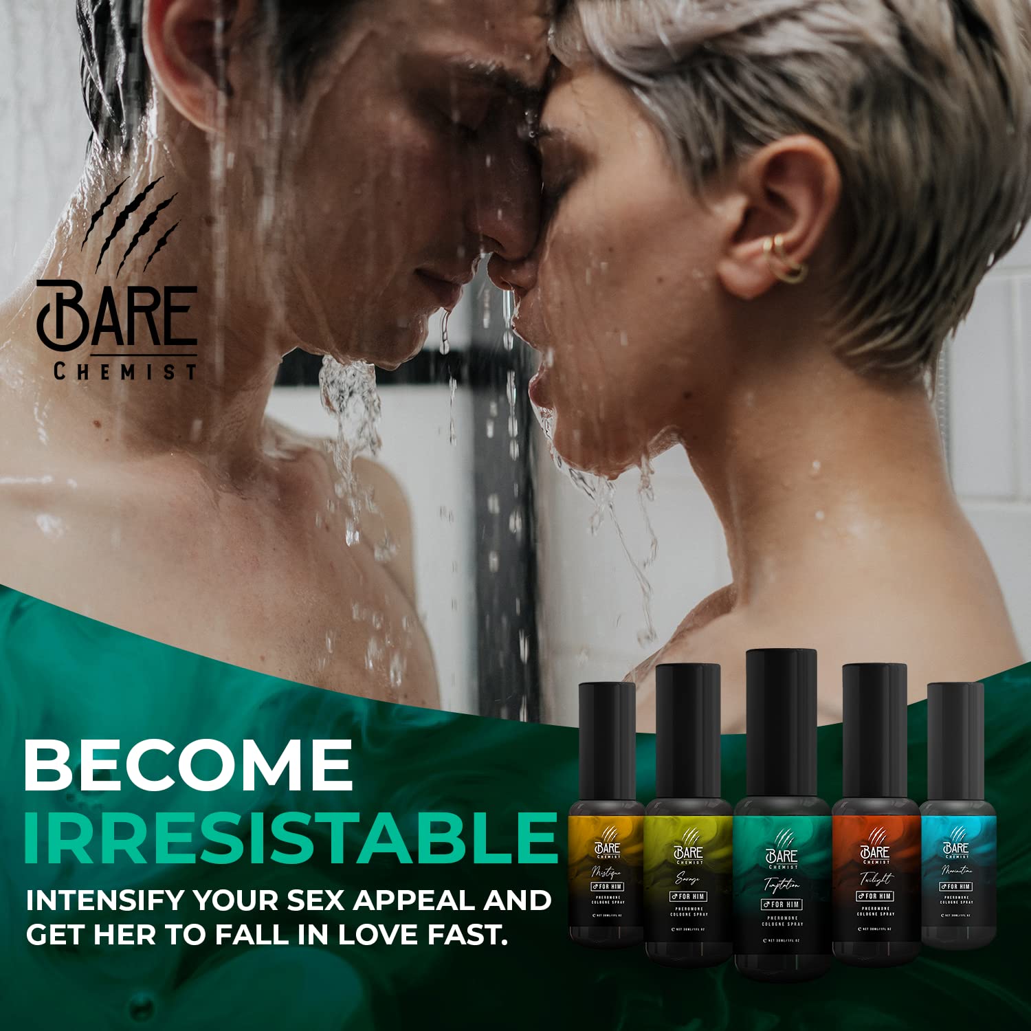 Pheromones for Men to Attract Women (Temptation) Cologne - Extra Strong, Concentrated Proven Formula Spray