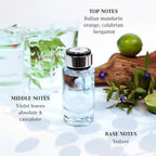 Mercedes Benz Cologne for Men - 4 Fl Oz - Eau De Toilette Perfume Spray for Man - Woody & Musky Scent - Luxury Long Lasting Fragrance with Notes Of Violet leaves, Cascalone & Vetiver
