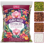 1Qt Orchid Potting Mix For Repotting- Orchid Repotting Kit Include Moss, Pine Bark, Perlite, Coco Peat- Premium Orchid Soil Medium For Indoor Potted Plants Root Ventilation & Expanding