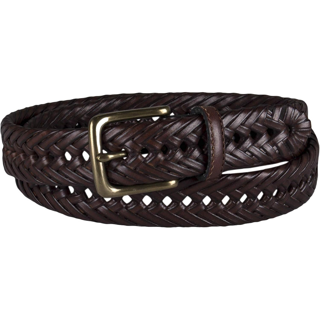 Tommy Hilfiger Men'S Fully Adjustable Leather Braided Belt, Classic Strap For Jeans, Khakis & Dress Pants