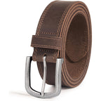 Men'S Full Grain Leather Belt For Everyday Casual Jeans, 1.5" Handmade Men Leather Belts With Gift Box