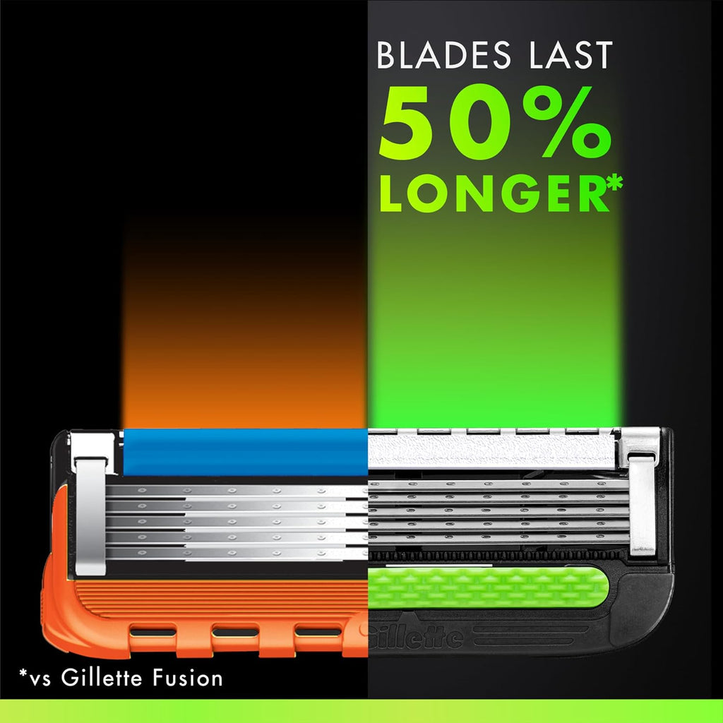 GilletteLabs Men's Shaving Razor with Exfoliating Bar, 1 Handle, 4 Blade Refills, Magnetic Stand