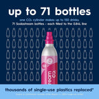 Sodastream Terra Sparkling Water Maker, Value Bundle, Cqc Co2 System, Includes 2 Quick Connect 60L Co2 Cylinders, 3 Dishwasher Safe Bpa Free Bottles, 2 Bubly Flavor Drops, Make Your Own Pepsi, Black