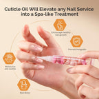 MelodySusie 10ml Cuticle Oil for Nails,Infused with Real Flowers, Strengthens, Repairs,Hydrating and Nourishing Cuticle Oil for Stronger, Healthier Nails Lavender 0.3fl. Oz