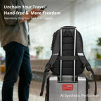 Swissdigital Design Backpack For Men & Women Fit 16 Inch Computer Sd1670-01 | Travel Laptop Backpack, College Bag, Business Backpack, With Usb Charging Port, Rfid Protetion Pocket, Water Bottle, Black