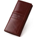 Rfid Blocking Wallets For Women Leather Long Ladies Wallet Bifold Womens Wallet With Coin Pocket Id Window,Coffee