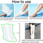 3 Pairs Hydrating Long Leg Feet Mask,Long Leg Feet Masque,Feet Peeling Mask,Moisturizing Nourishing Exfoliating Foot Mask for Women