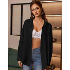 Zeagoo Womens Button Down Shirts Oversized Long Sleeve Floral Printed Blouses Casual Work Tops Drop Shoulder Outfit Clothes