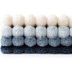 Miulee Faux Fur Plush Decorative Throw Pillow Covers 18X18 Set Of 4, Summer Modern Soft Fuzzy Coastal Striped Cushion Covers For Sofa Couch Bed Living Room Cozy Home Decor,Navy Blue