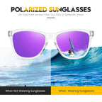Sunglasses Womens Polarized Sunglasses for Mens Womens Retro Mirror Lens for Driving Fishing UV400 Protection