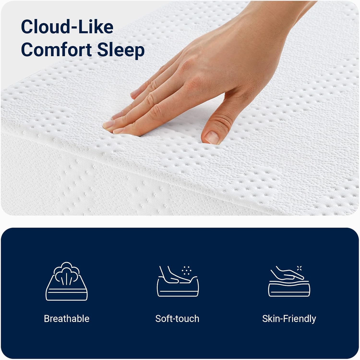 Avenco Twin Mattress, 6 Inch Twin Size Mattress, Gel Memory Foam Mattresses For Cooling Night Sleep & Pressure Relief, Colchones Fiberglass Free Certipur-Us Certified