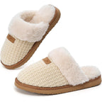 Cozy House Slippers For Women With Memory Foam Fuzzy Shoes For Indoor