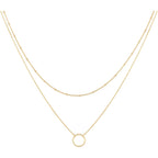 MEVECCO Layered Heart Necklace Pendant Handmade 18k Gold Plated Dainty Gold Choker Arrow Bar Layering Long Necklace for Women