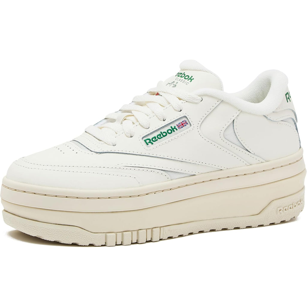 Reebok Club C Extra Platform Sneakers for Women - White Casual Tennis Women's Fashion Sneakers - Womens Shoes Size 5 to 11