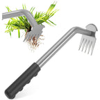 Walensee Weed Puller Tool - Durable Weeding Tool For Dandelions & Crabgrass | Manganese Steel 5-Tine Head, Ergonomic Rubber Grip, Efficient Uprooting, Ideal For Vegetable Gardens & Backyards