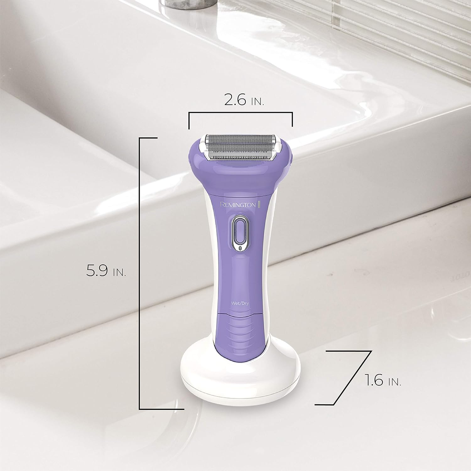 Remington Smooth & Silky Electric Shaver for Women, 4-Blade Smooth Glide Foil Shaver and Bikini Trimmer with Almond Oil Strip, Shave Wet or Dry