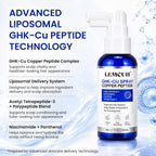 Ghk-Cu Peptide Hair Serum - Liposomal Copper Peptides For Hair Growth, Multi Peptide Serum For Thinning Hair, Non-Greasy Leave-In Scalp Spray Supports Fuller Hair & Scalp Barrier For Women & Men 80Ml
